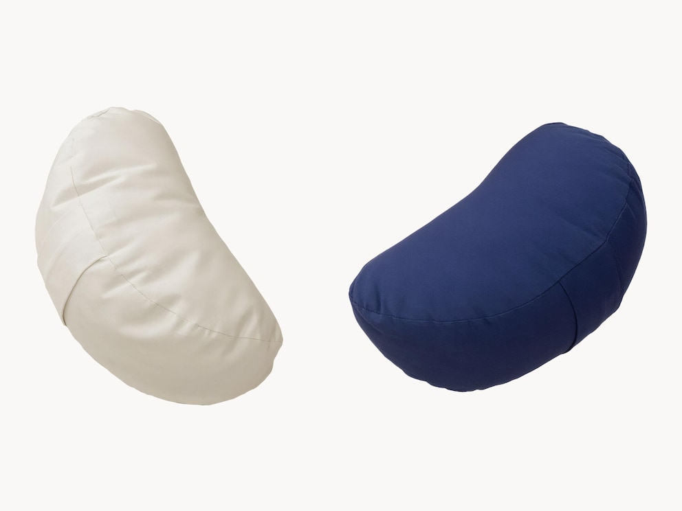 Coussin de méditation en demi-lune ergonomique disponible en de nombreux coloris