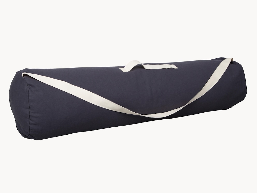Sac de yoga pratique avec poignée et sangle, ici coloris bleu foncé