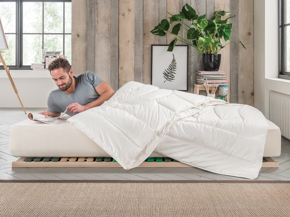 Cette noble combinaison de cachemire précieux et de soie bio rafraîchissante ne laisse rien à désirer