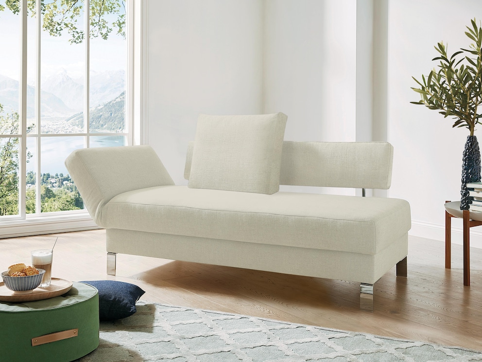 2-Sitzer Schlafsofa "Lucido" in Opera, Farbe calla