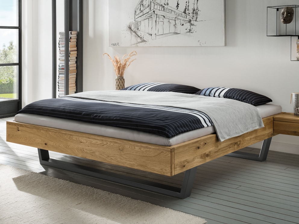 Een imposante verschijning in edele wilde eik - hier als lounger zonder hoofdeinde