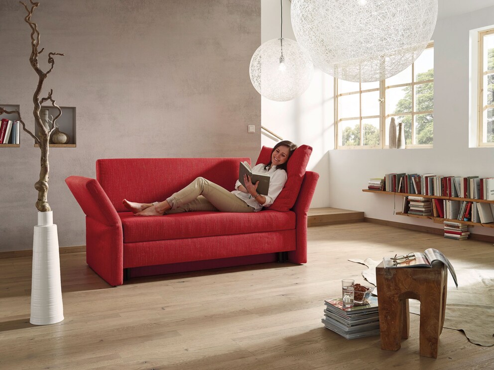 Canapé-lit « Diora » est disponible avec un rembourrage en mousse froide ou en latex naturel