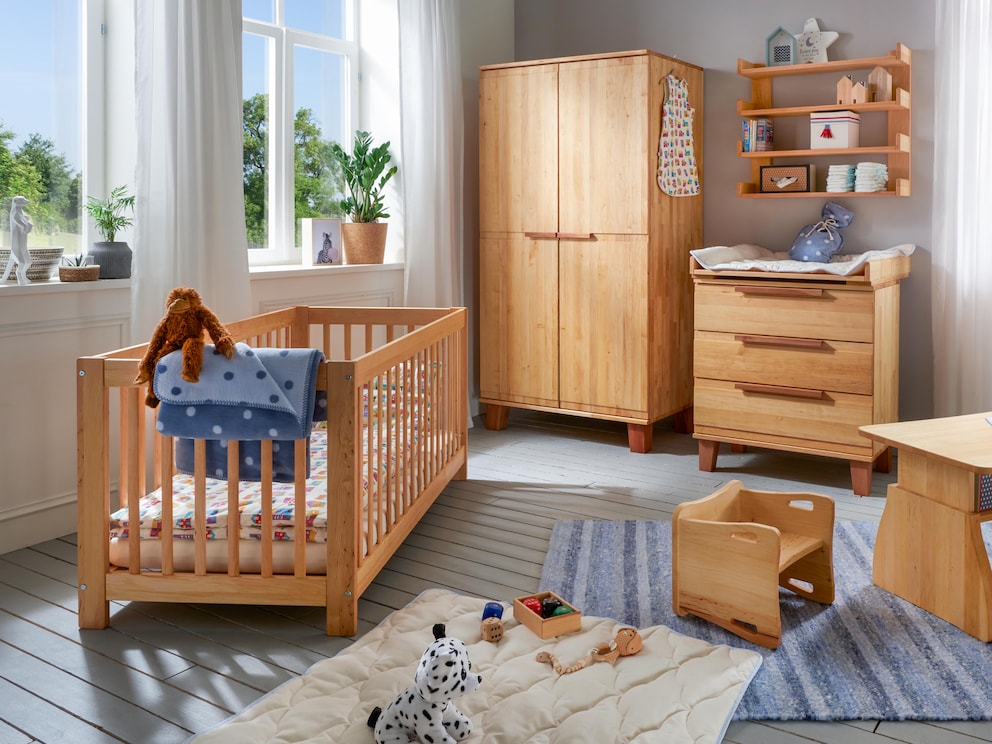 Babybett Ludus 01 aus europäischer, massiver Erle