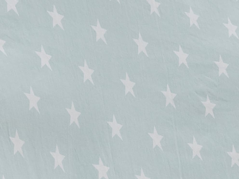 Ciel de lit avec étoiles, couleur mint