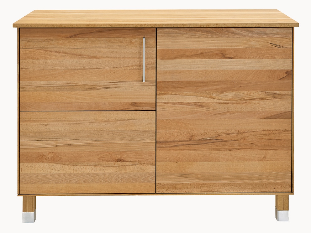 Combinatievoorbeeld voor Culinara modulaire keuken, hier met hoekonderkast met deur aan de rechterkant