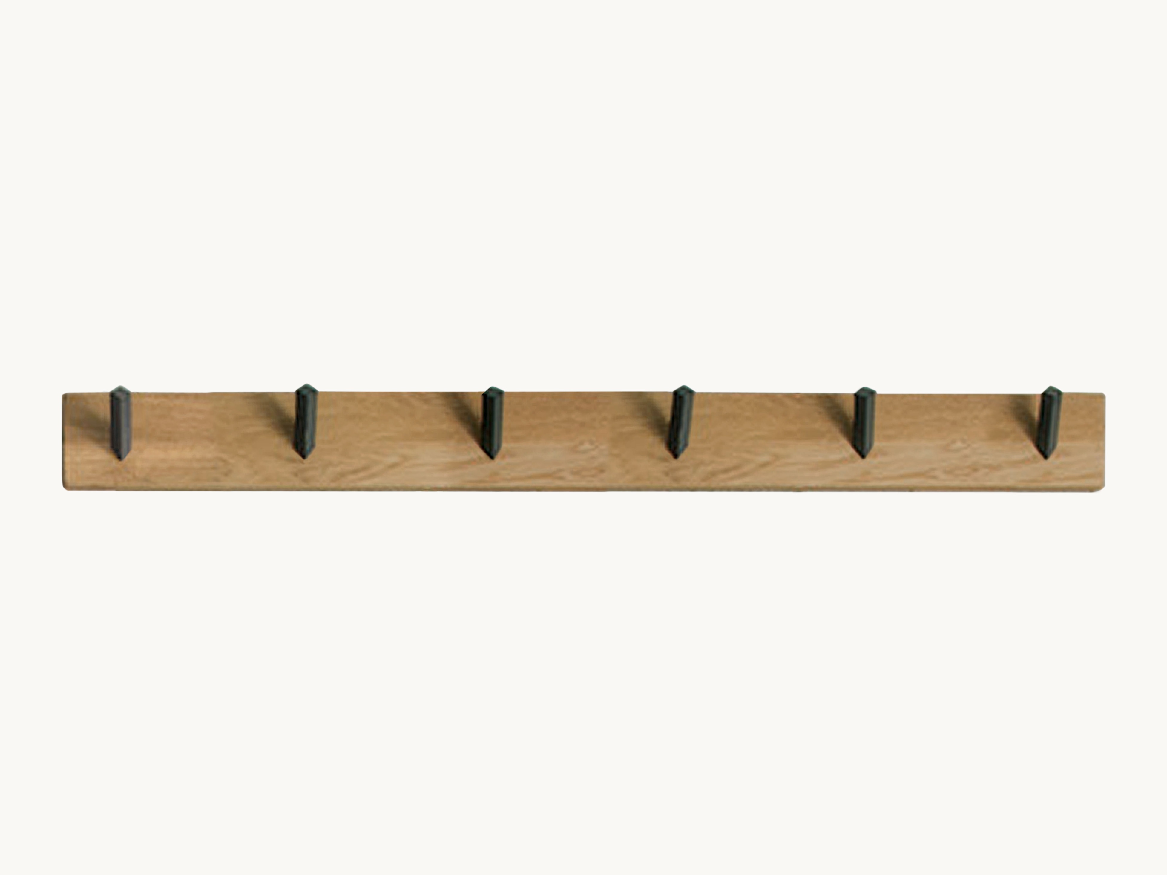Hakenleiste Locana – Wandgarderobe aus Massivholz & Metall