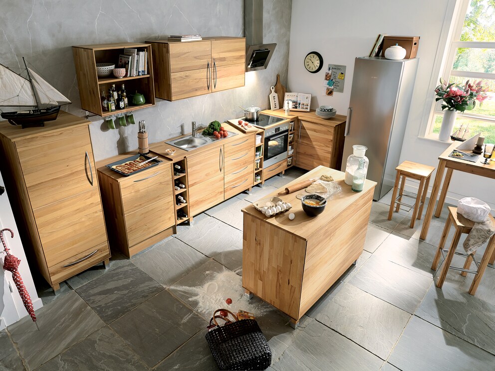 Dit maakt perfect gebruik van de open keuken