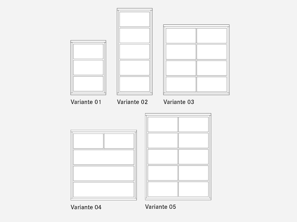 Schematische Darstellung der Varianten