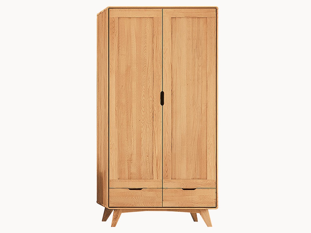 Garderobekast van wilde eik in Scandinavisch design