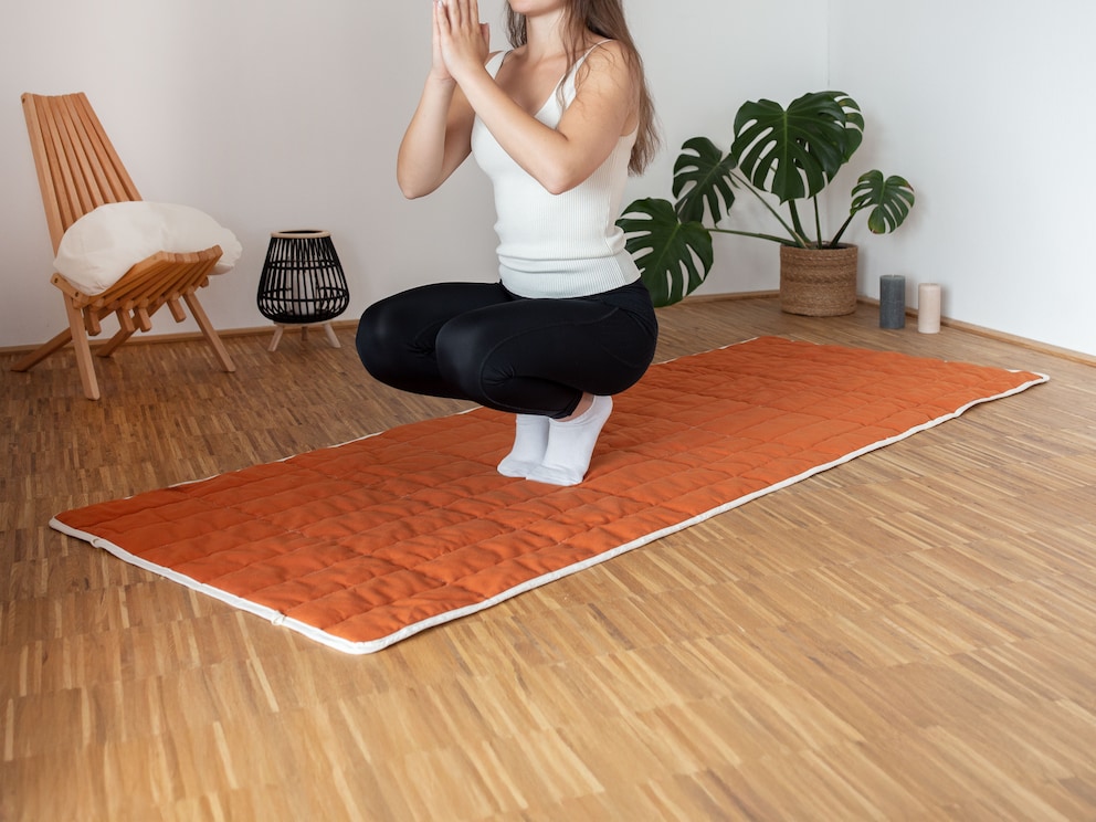 „Lyovita” met wattering van 100% Lyocell en antislip druk aan de onderkant