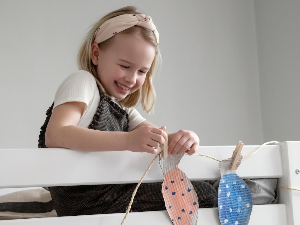 Het hoog stapelbed Ortholino - perfect voor creatieve kindermomenten