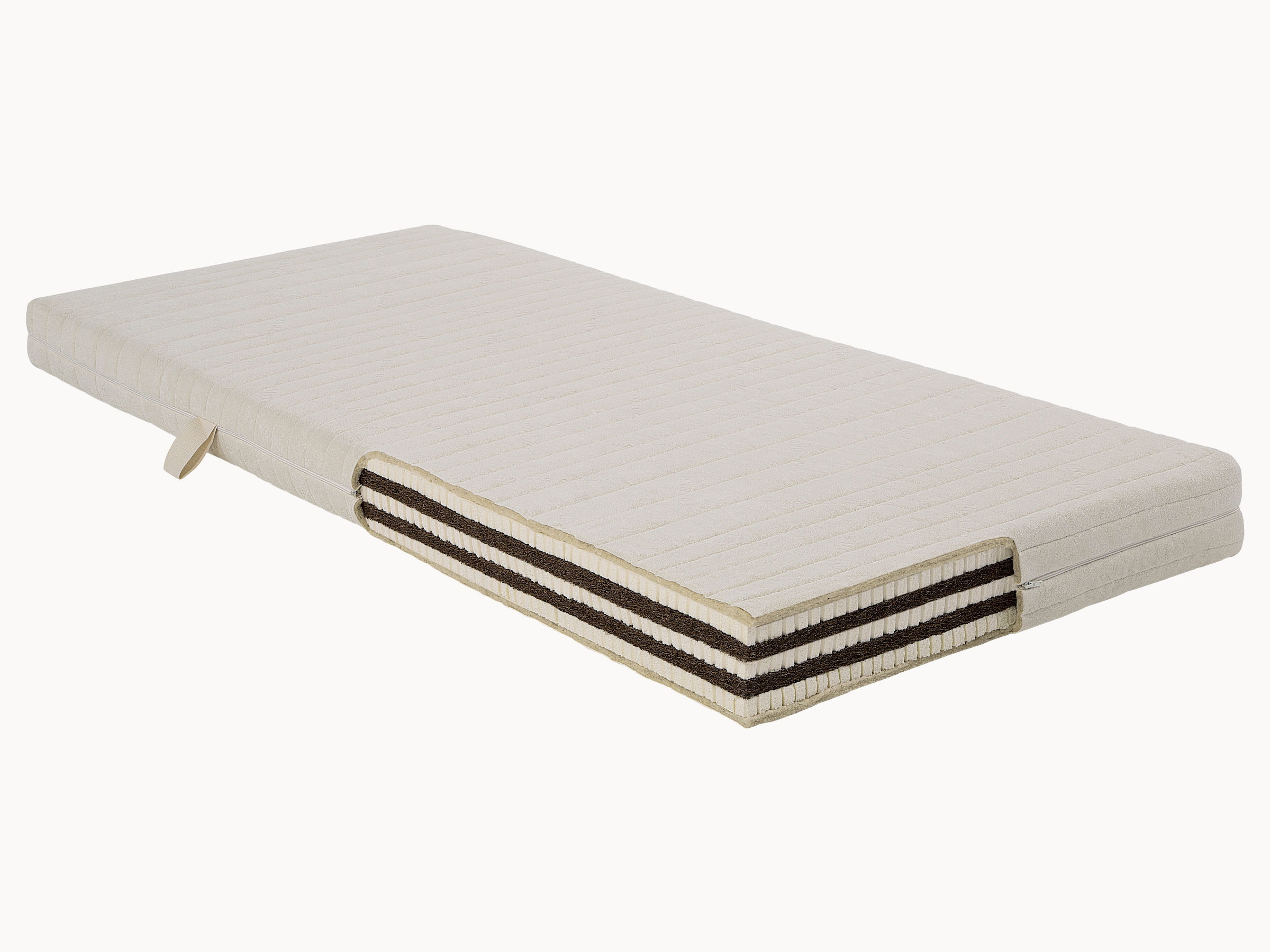 Matnature EcoNature Matelas antibactérien haute résilience Confort haute densité Réversible hiver-été Anti-acariens 90 x 180 cm