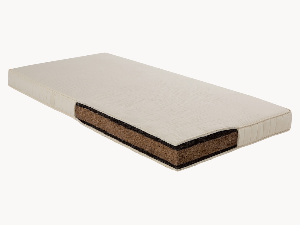 Kokosmatras met vochtregulerende, hoogelastisch overtrek van paardenhaar