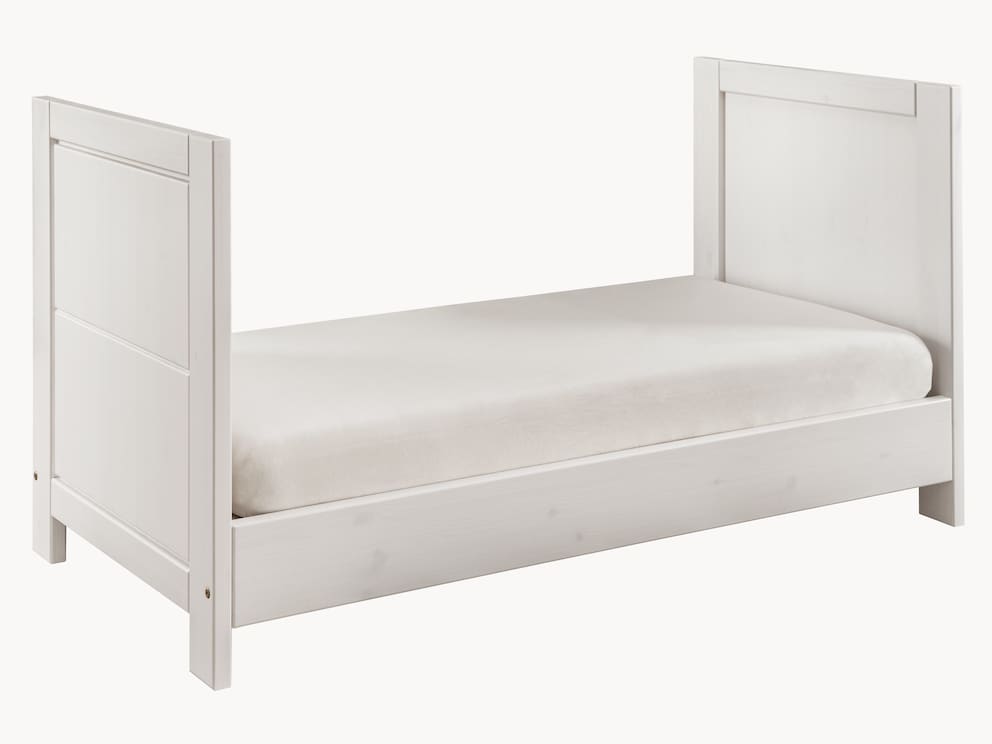 Mooi bed in wit geglazuurd