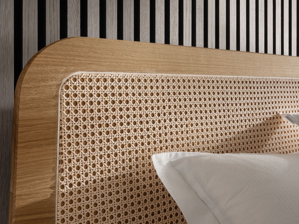 Les formes arrondies donnent au lit un aspect moderne et confortable