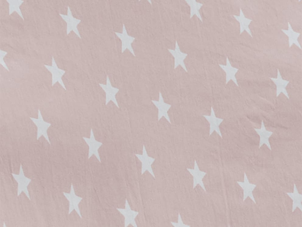 Ciel de lit avec étoiles, couleur rose