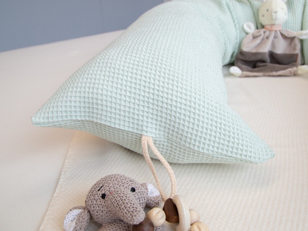 Absorberend, wasbaar en aaibaar zacht - wafelpiqué van 100 % biologisch katoen