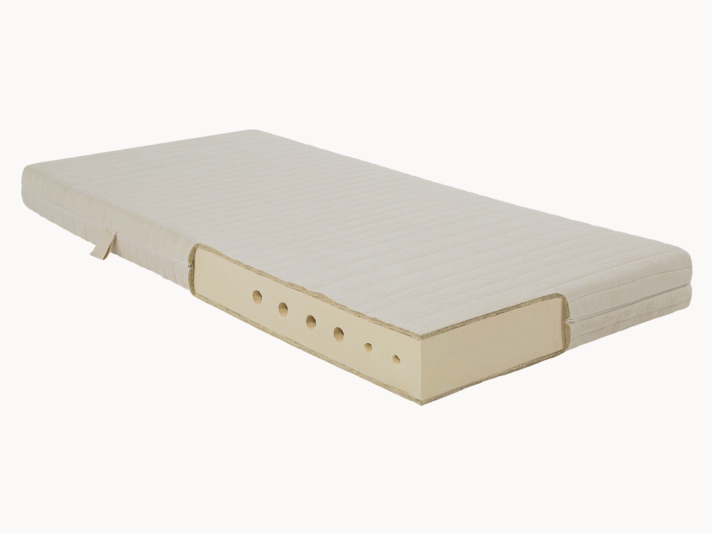 Matelas en latex naturel avec système de soutien 7 zones et zone pour les épaules intégrée