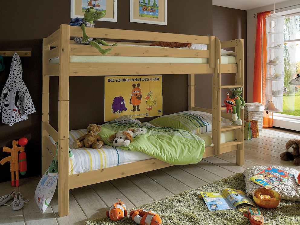 Lit superposé « Kiddy » avec échelle - un couchage confortable pour deux enfants