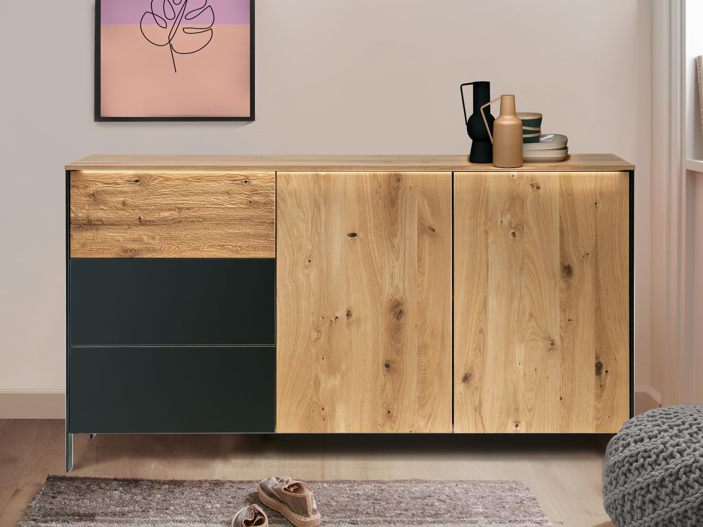 Sideboard "Fira" | Manufakturqualität | Vegan
