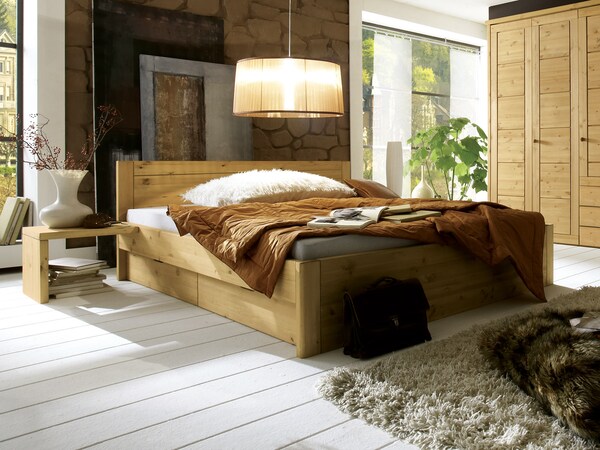 Ladebed Mascella met 4 ruime lades in geloogd/geolied grenen