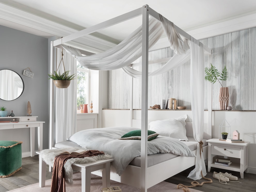 Avec une surface blanche, ce lit est encore un peu plus moderne.