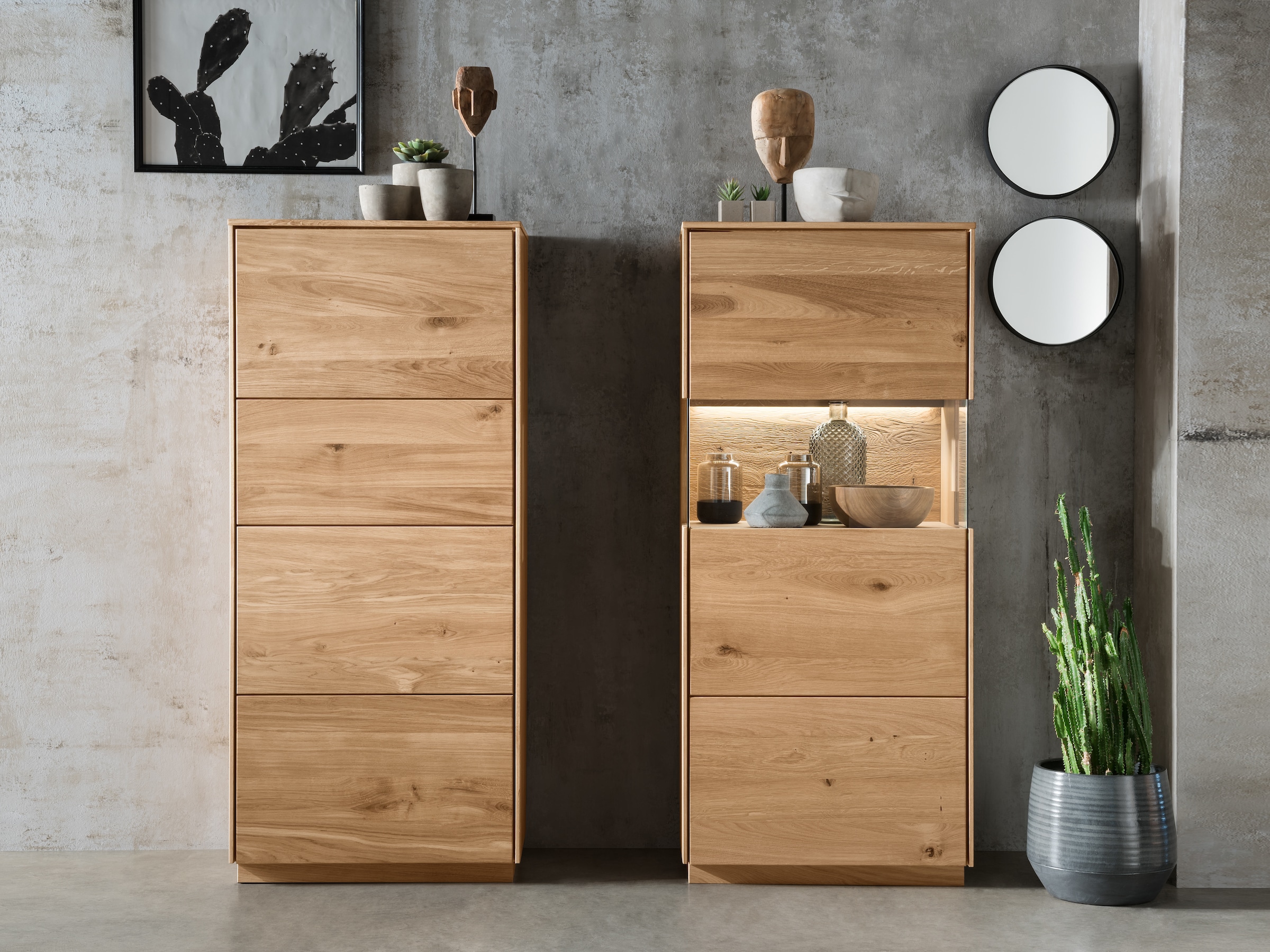 Highboard "Vasado" | ohne Beleuchtung | Manufakturqualität | Vegan