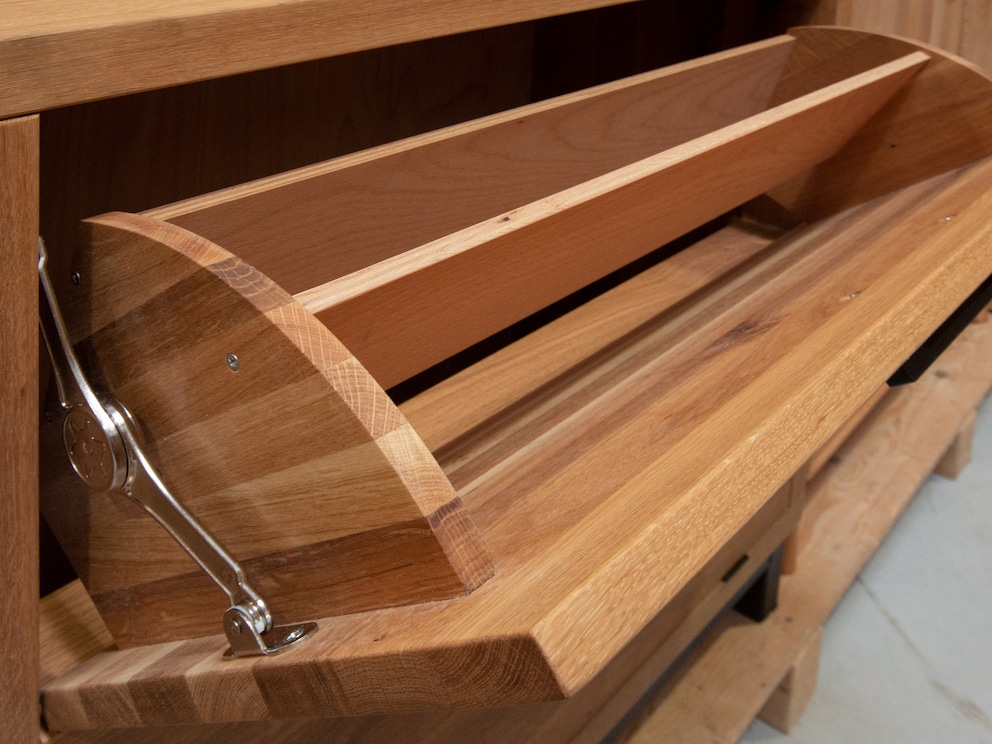 Schoenentrommels met houten tussenvloer