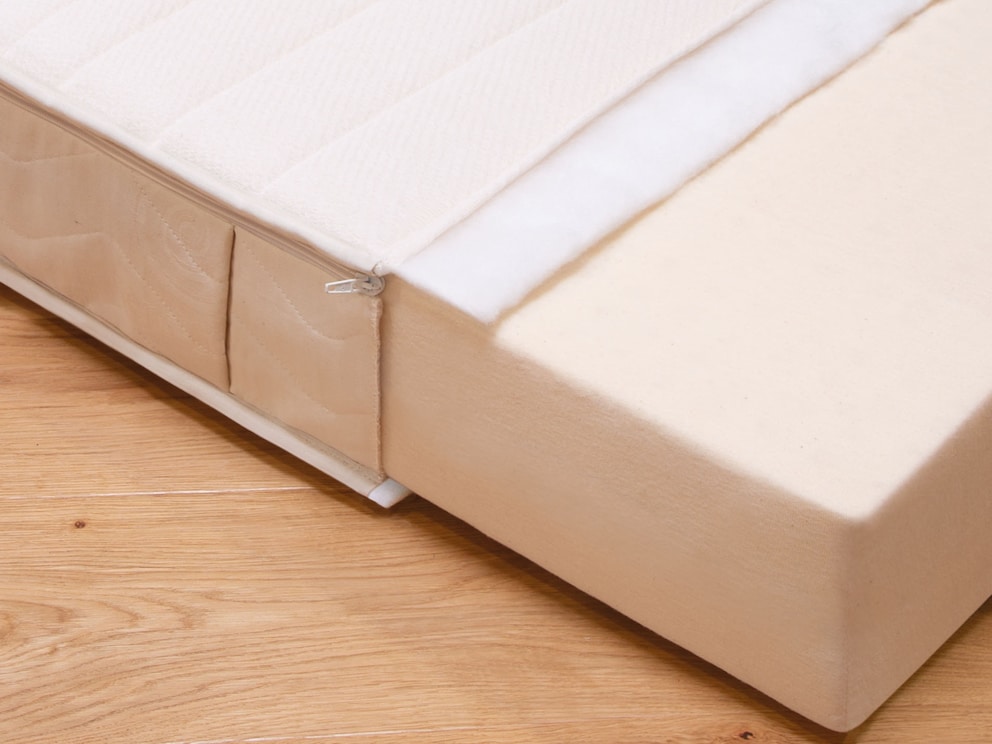 Housse de rechange « Hygiene-Premium » de qualité supérieure avec fond de bordure et bordure passepoilée